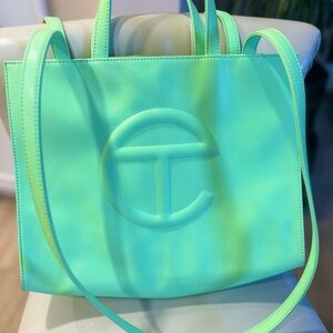 Telfar lime Green Tote Bag